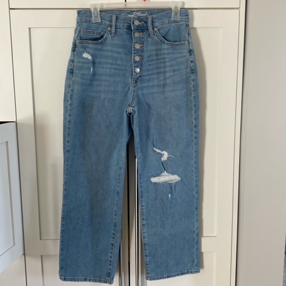 Universal Thread Distressed Wide Leg Jeans - Picture 1 of 8